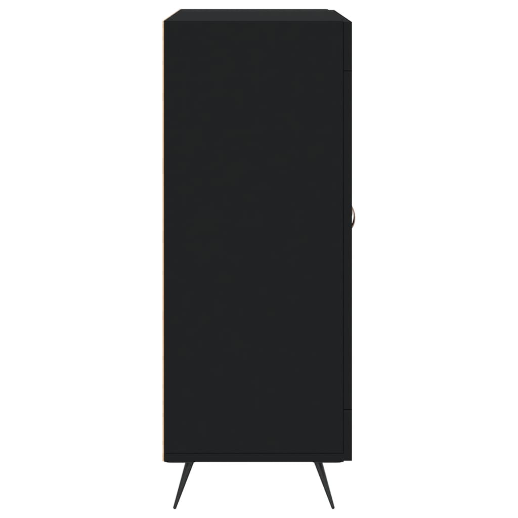 Wardrobe, black, 69.5x34x90 cm, composite wood