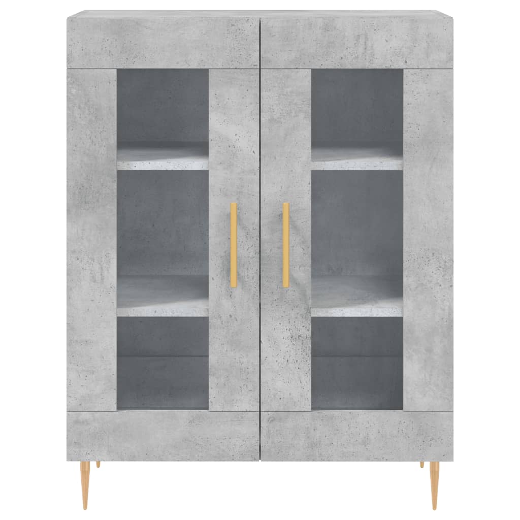 Wardrobe, concrete gray, 69.5x34x90 cm, composite wood