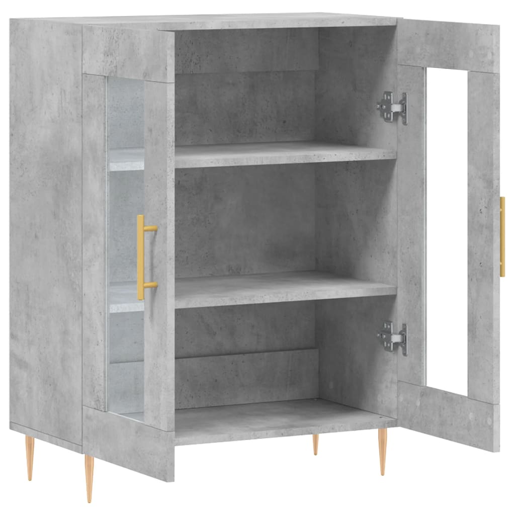 Wardrobe, concrete gray, 69.5x34x90 cm, composite wood