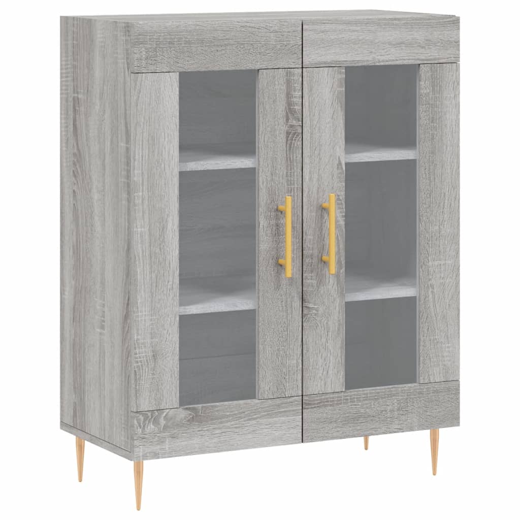 Wardrobe, sonoma gray, 69.5x34x90 cm, composite wood