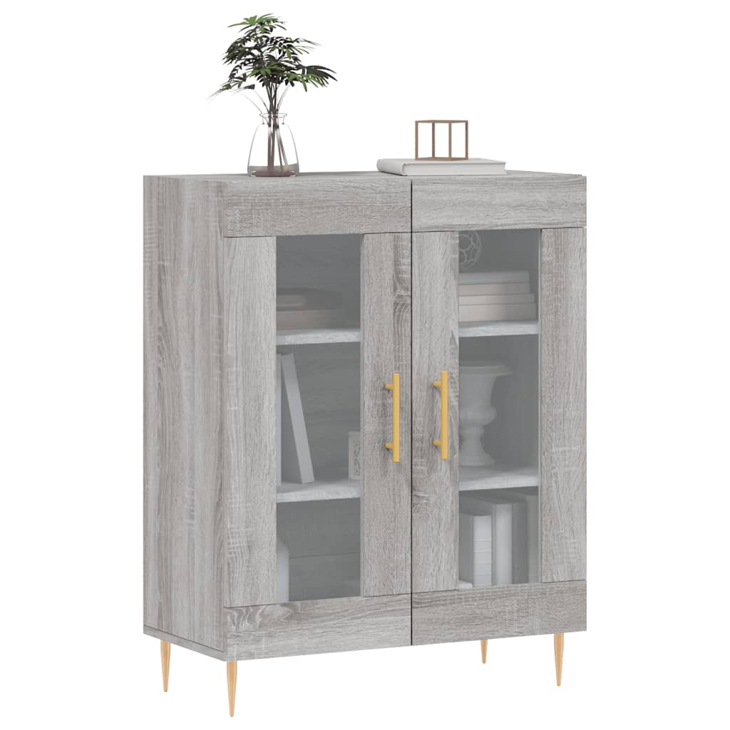 Wardrobe, sonoma gray, 69.5x34x90 cm, composite wood