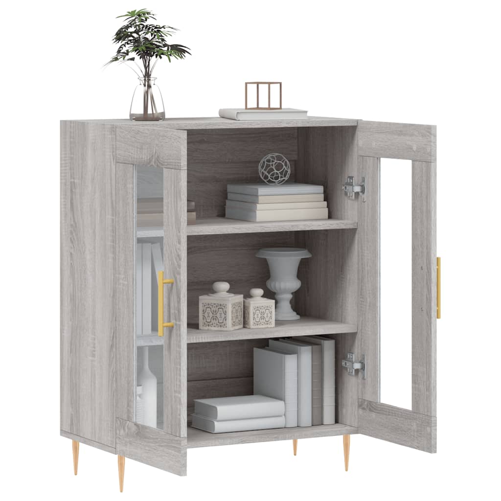 Wardrobe, sonoma gray, 69.5x34x90 cm, composite wood