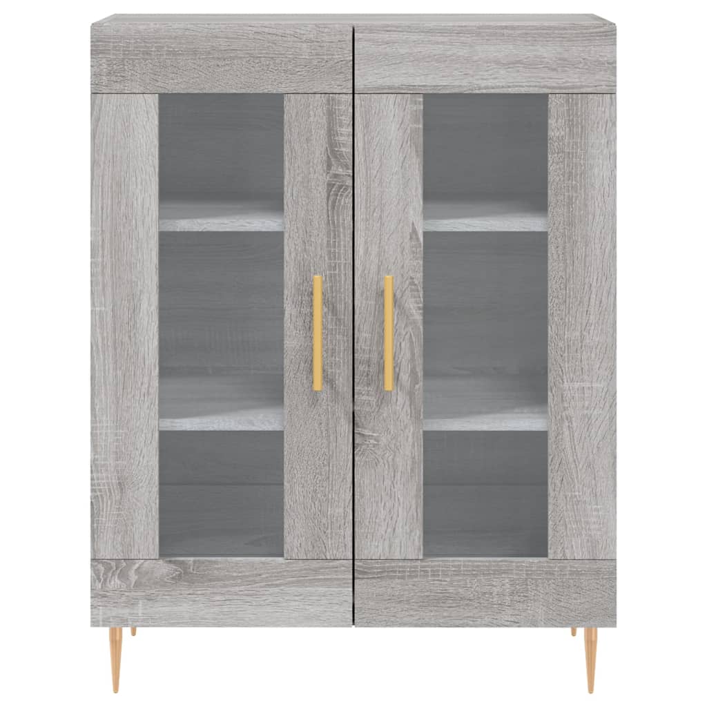 Wardrobe, sonoma gray, 69.5x34x90 cm, composite wood