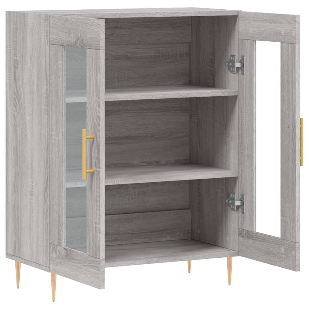 Wardrobe, sonoma gray, 69.5x34x90 cm, composite wood