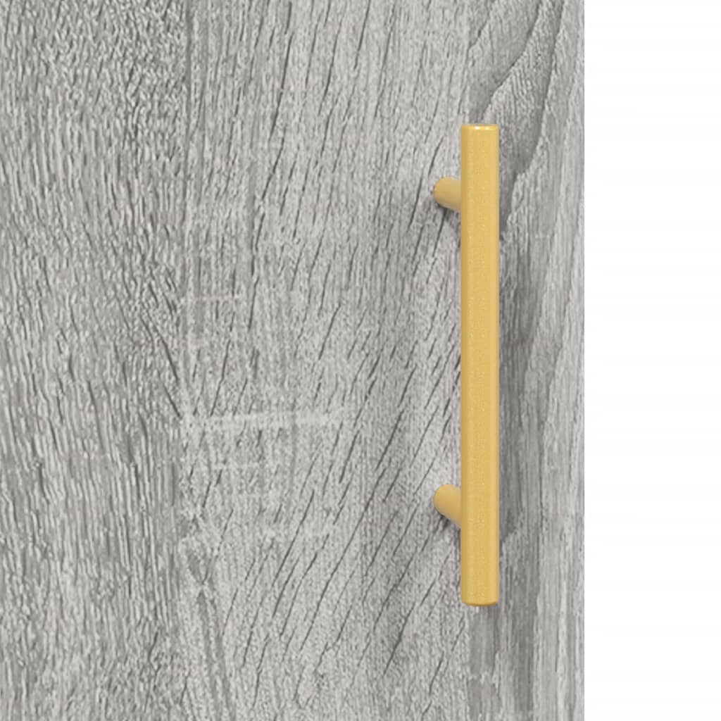 Wardrobe, sonoma gray, 69.5x34x90 cm, composite wood