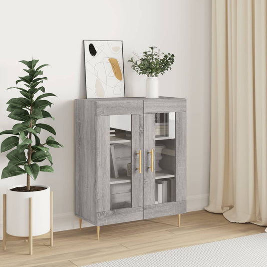 Wardrobe, sonoma gray, 69.5x34x90 cm, composite wood