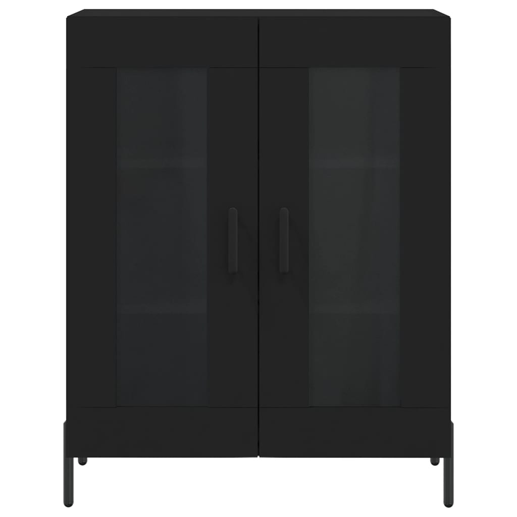 Wardrobe, black, 69.5x34x90 cm, composite wood