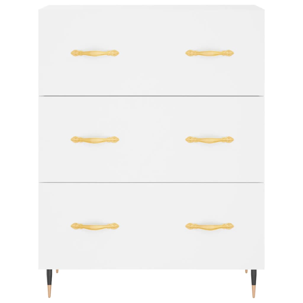 Sideboard, white, 69.5x34x90 cm, composite wood