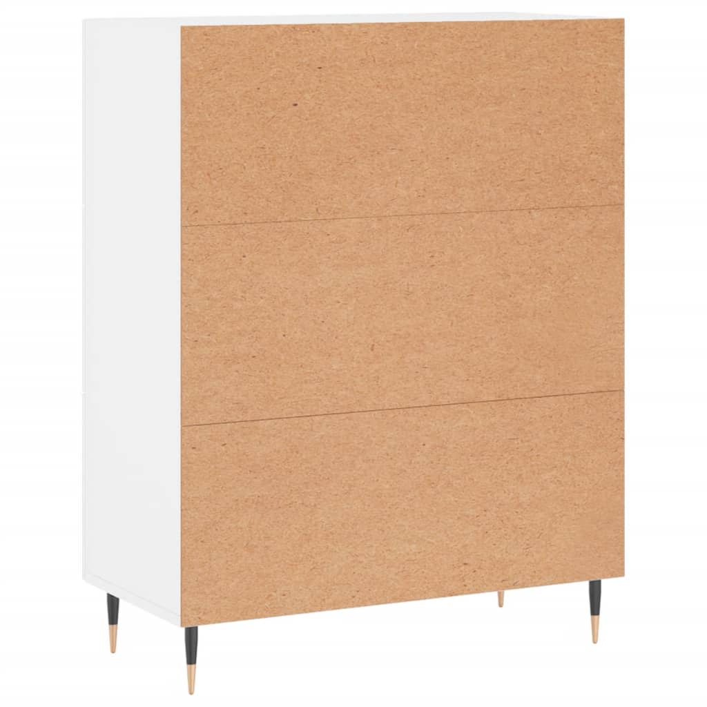 Sideboard, white, 69.5x34x90 cm, composite wood