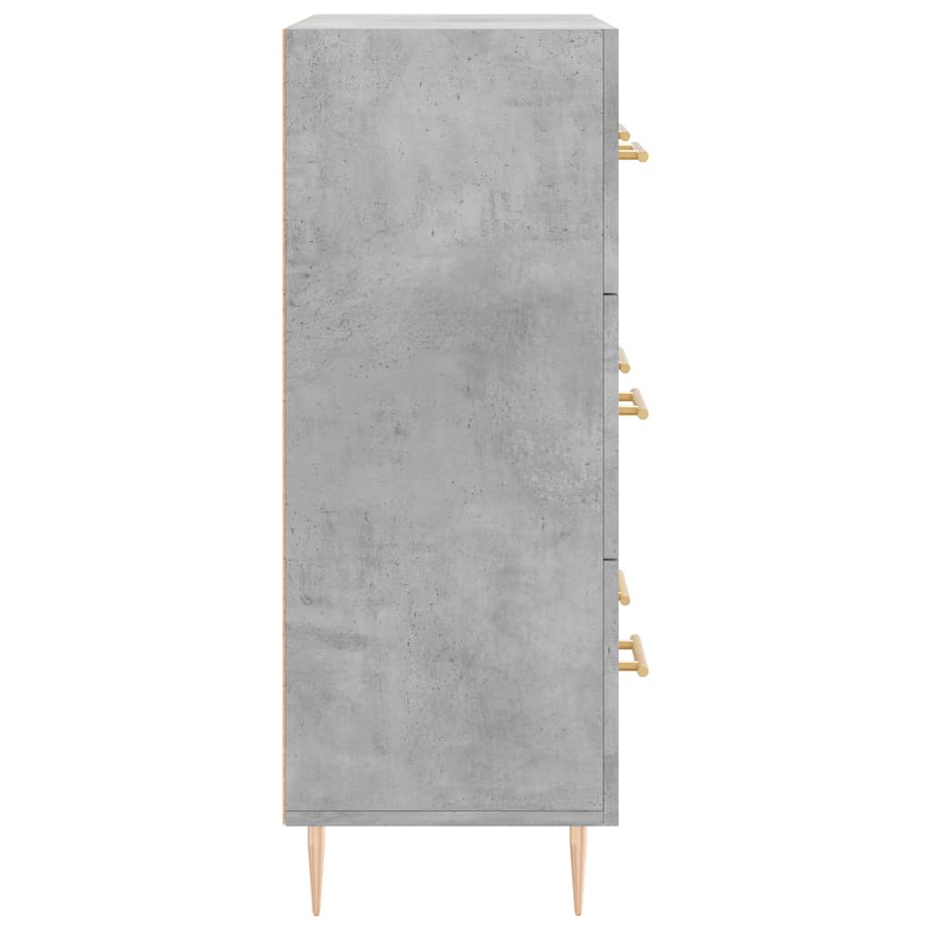 Sideboard, concrete grey, 69.5x34x90 cm, composite wood