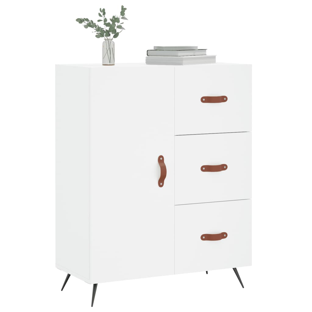 Sideboard, white, 69.5x34x90 cm, composite wood