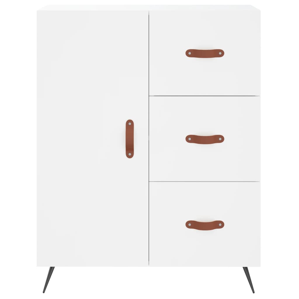 Sideboard, white, 69.5x34x90 cm, composite wood