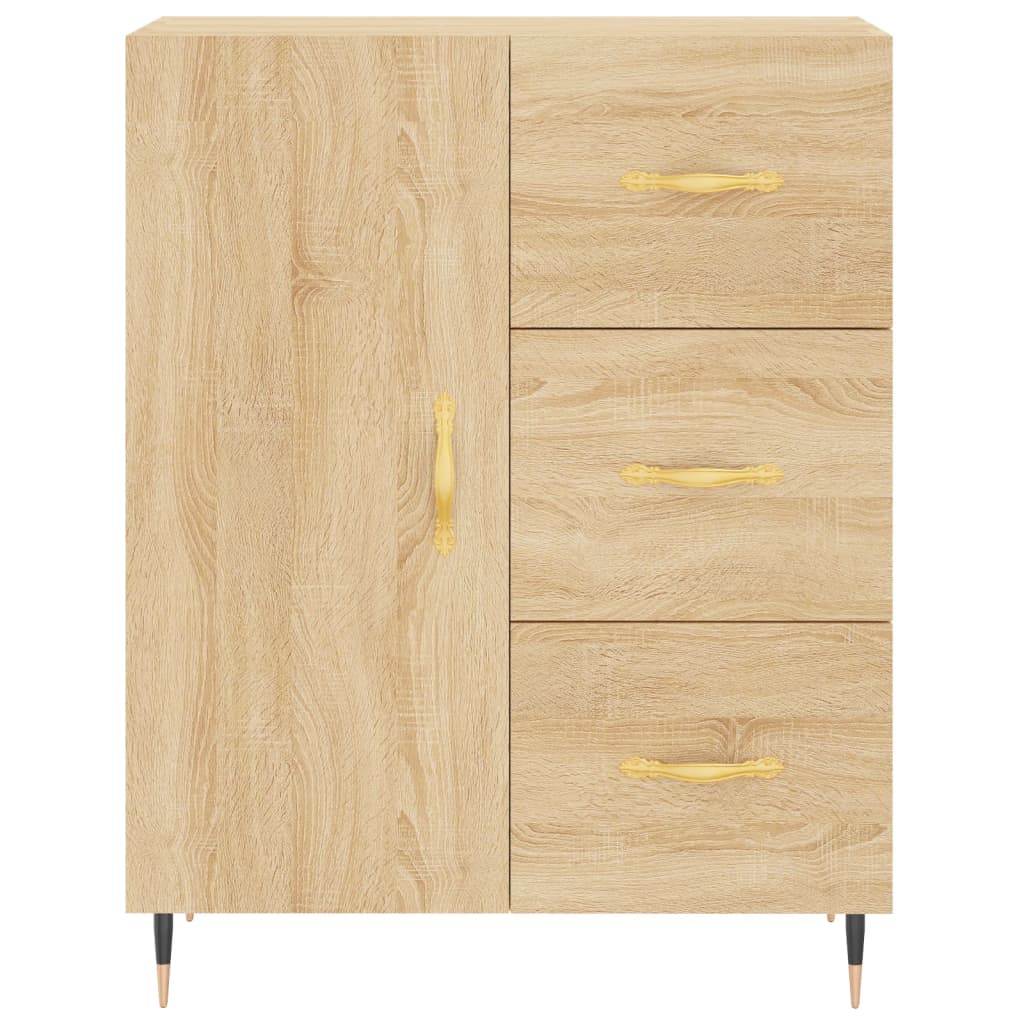 Sideboard, sonoma oak, 69.5x34x90 cm, composite wood