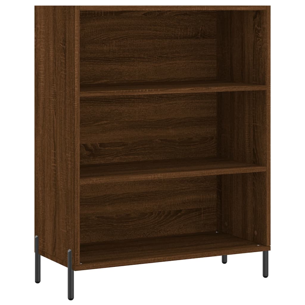 Cabinet with shelves, brown oak, 69.5x32.5x90 cm, composite wood