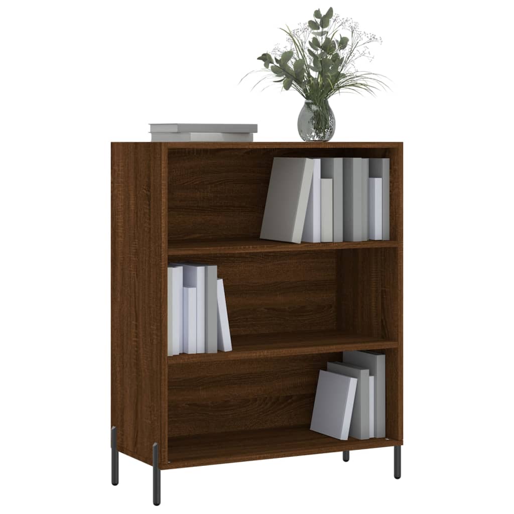 Cabinet with shelves, brown oak, 69.5x32.5x90 cm, composite wood