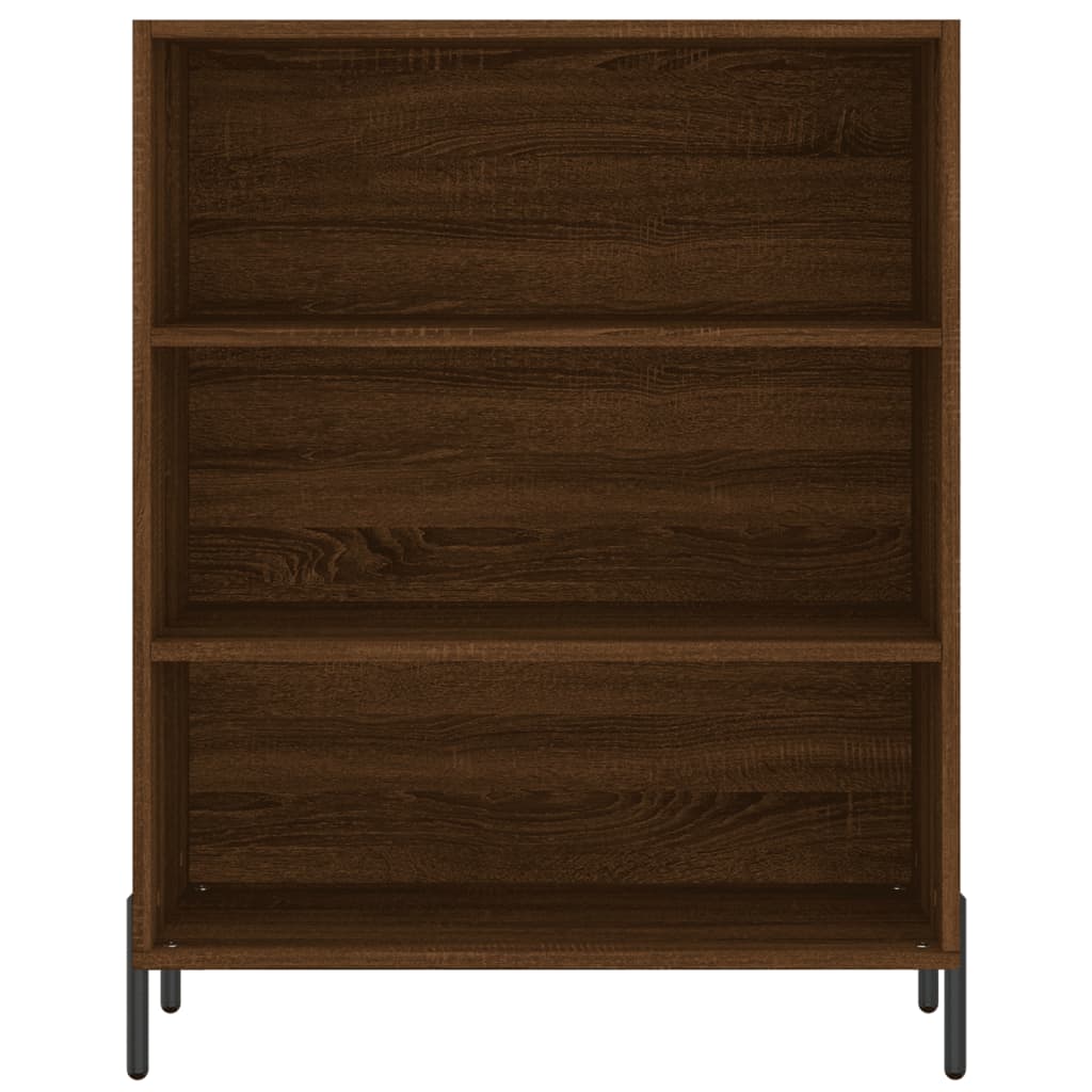 Cabinet with shelves, brown oak, 69.5x32.5x90 cm, composite wood