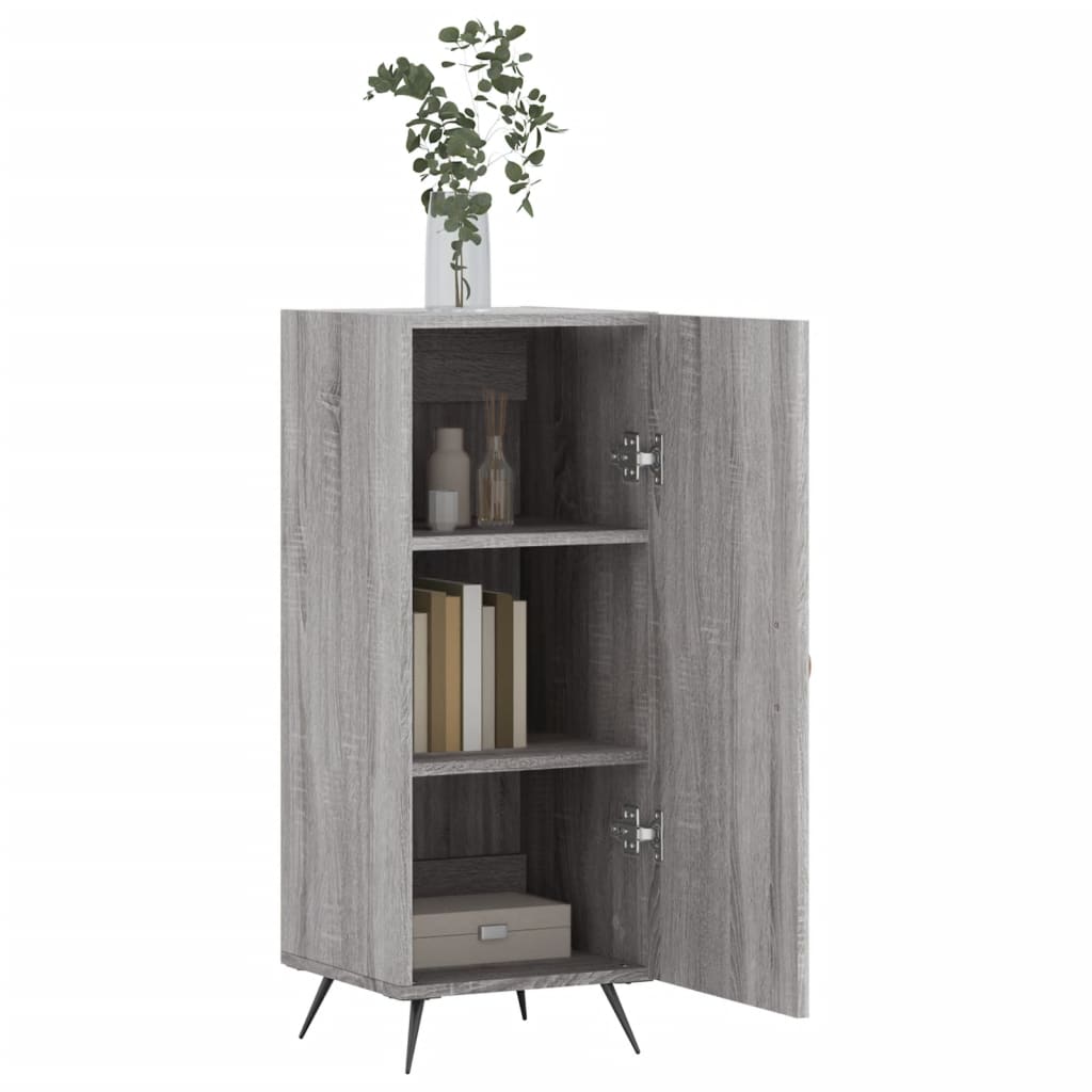 Sideboard, sonoma grey, 34.5x34x90 cm, composite wood