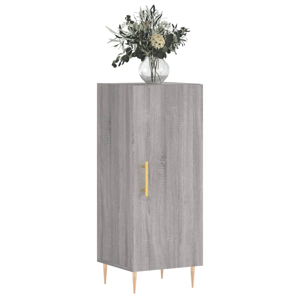 Sideboard, sonoma grey, 34.5x34x90 cm, composite wood