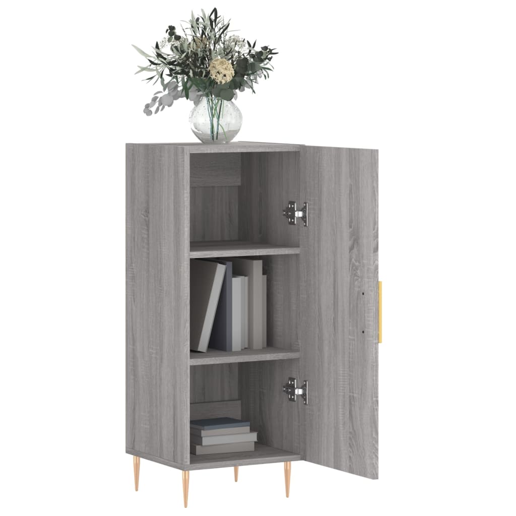 Sideboard, sonoma grey, 34.5x34x90 cm, composite wood