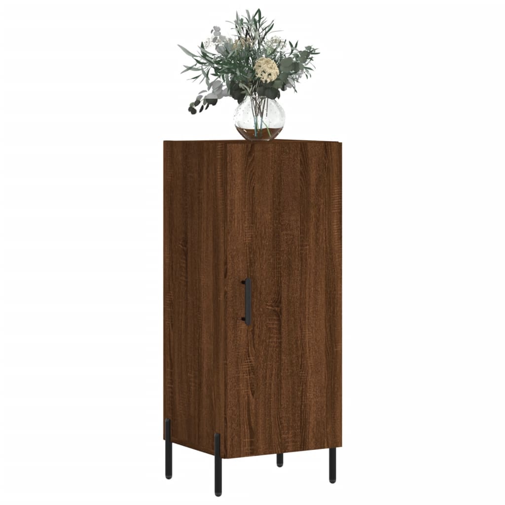 Sideboard, brown oak, 34.5x34x90 cm, composite wood