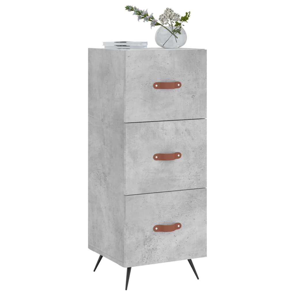 Sideboard, concrete grey, 34.5x34x90 cm, composite wood