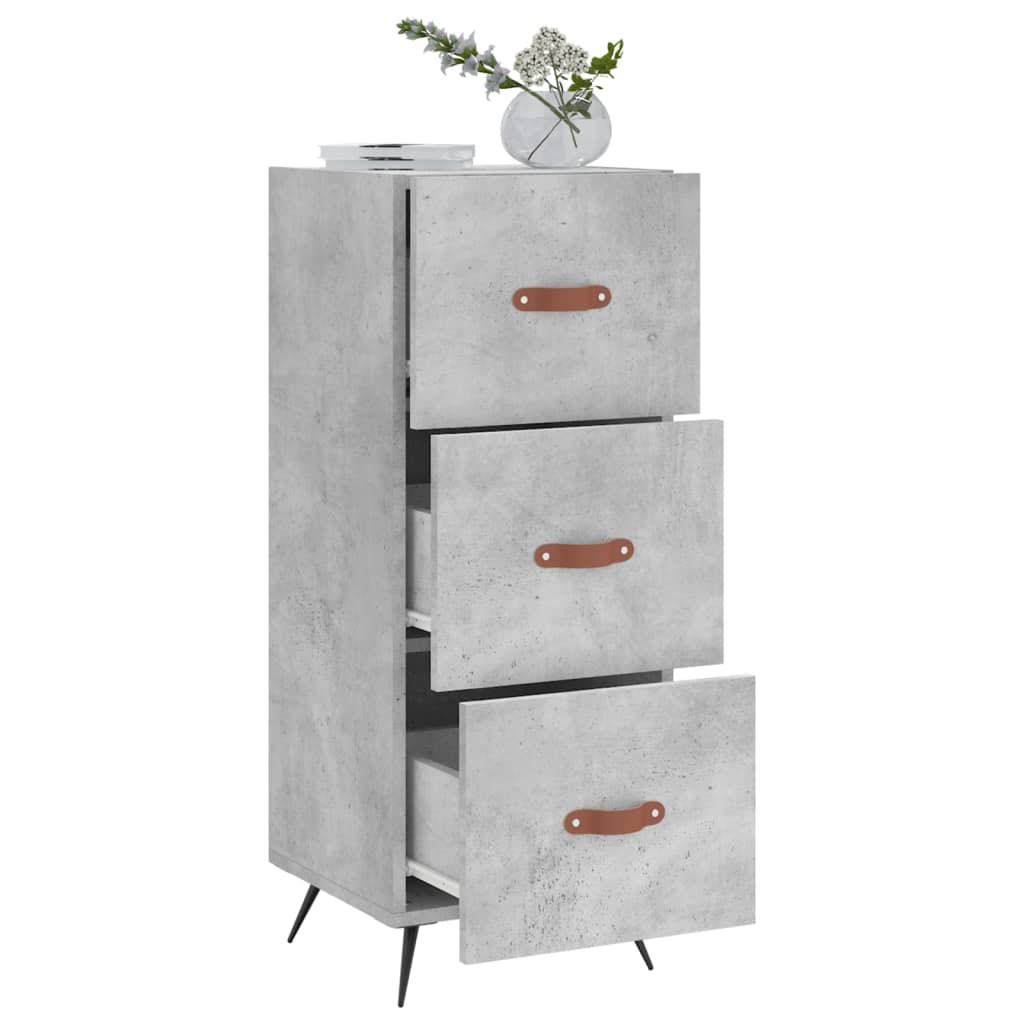 Sideboard, concrete grey, 34.5x34x90 cm, composite wood