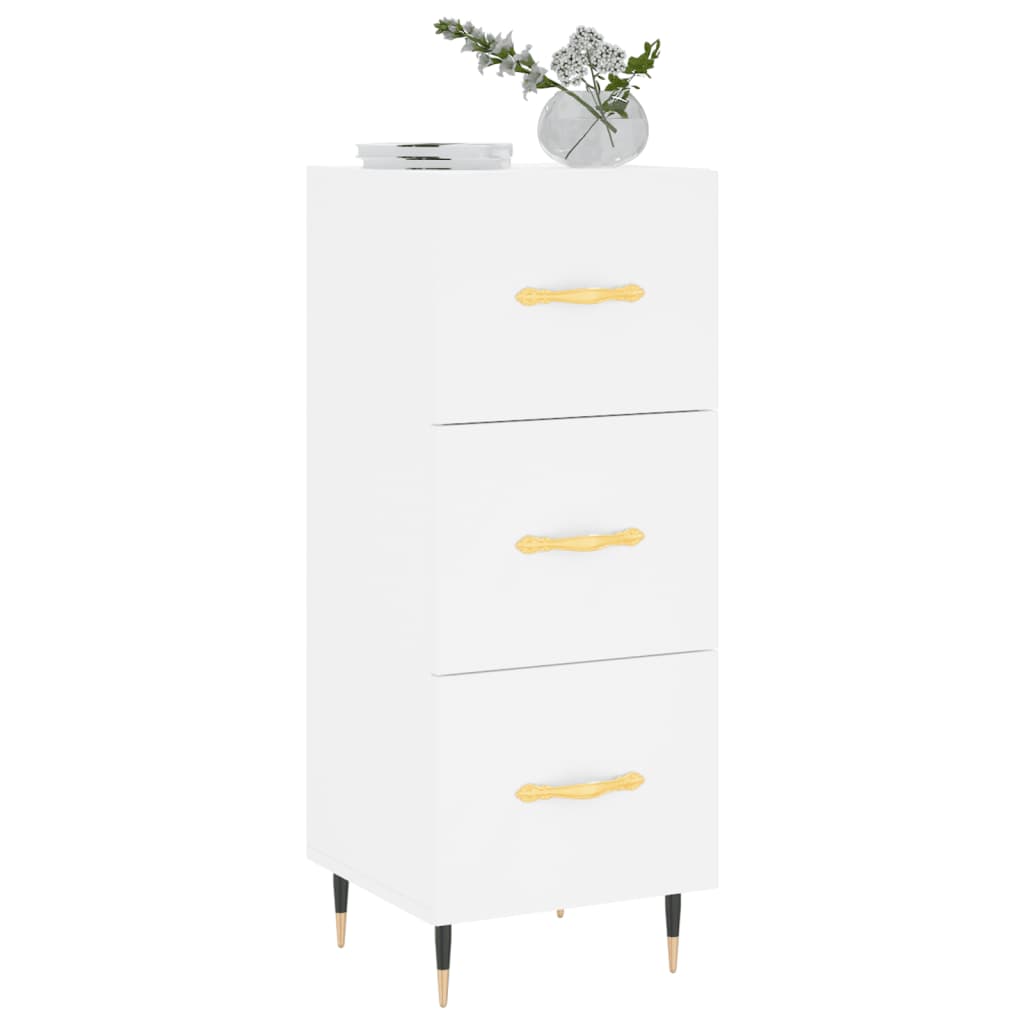 Sideboard, white, 34.5x34x90 cm, composite wood