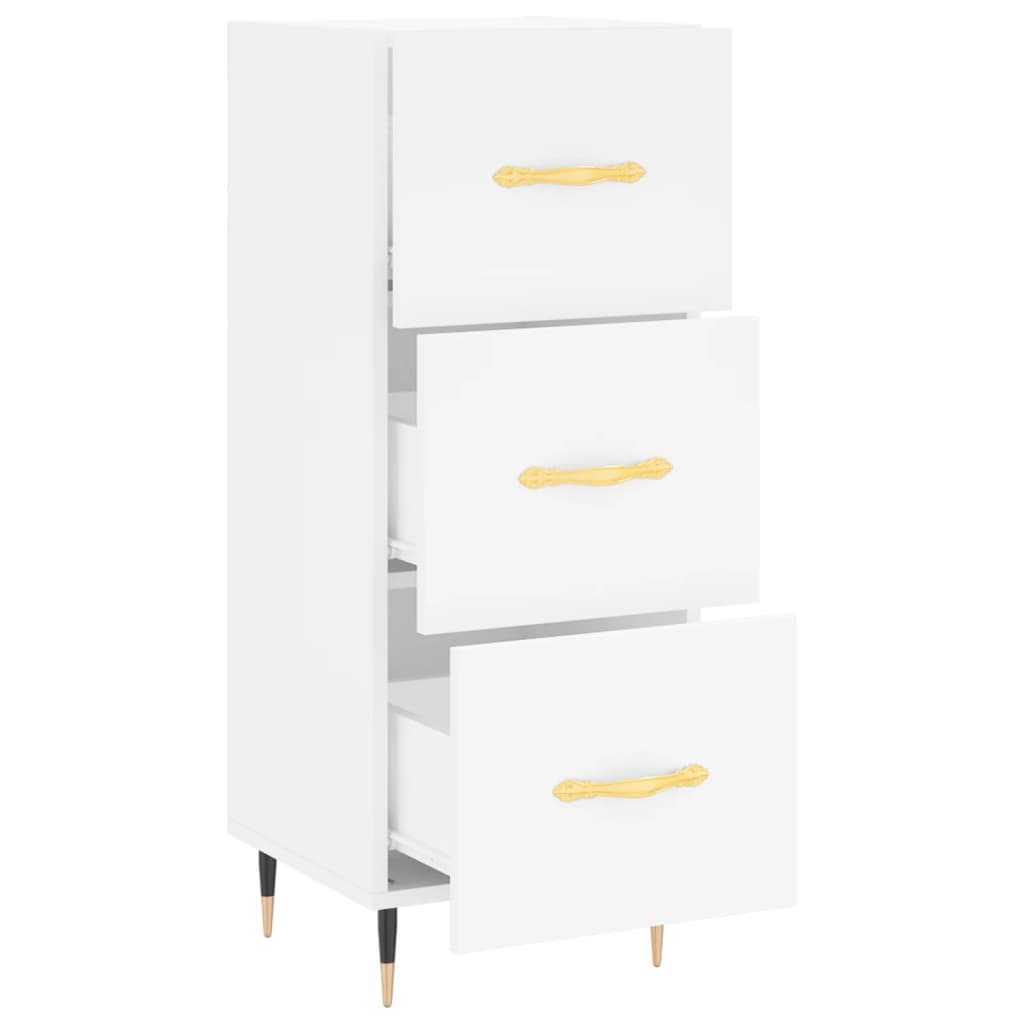 Sideboard, white, 34.5x34x90 cm, composite wood