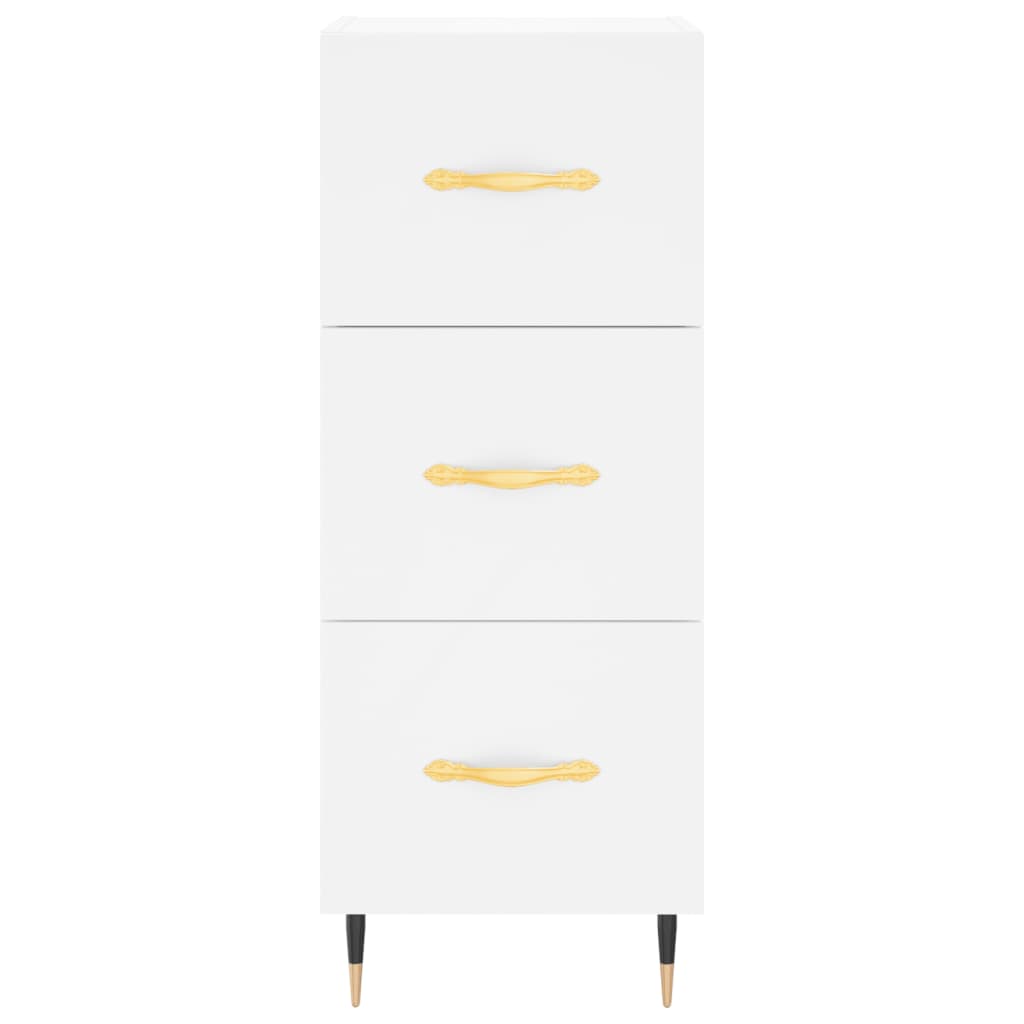 Sideboard, white, 34.5x34x90 cm, composite wood