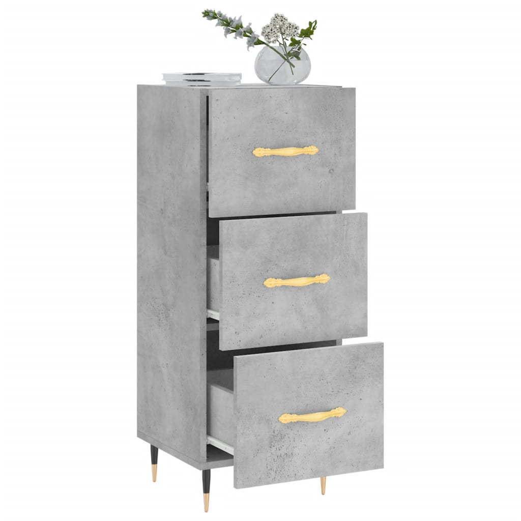 Sideboard, concrete grey, 34.5x34x90 cm, composite wood