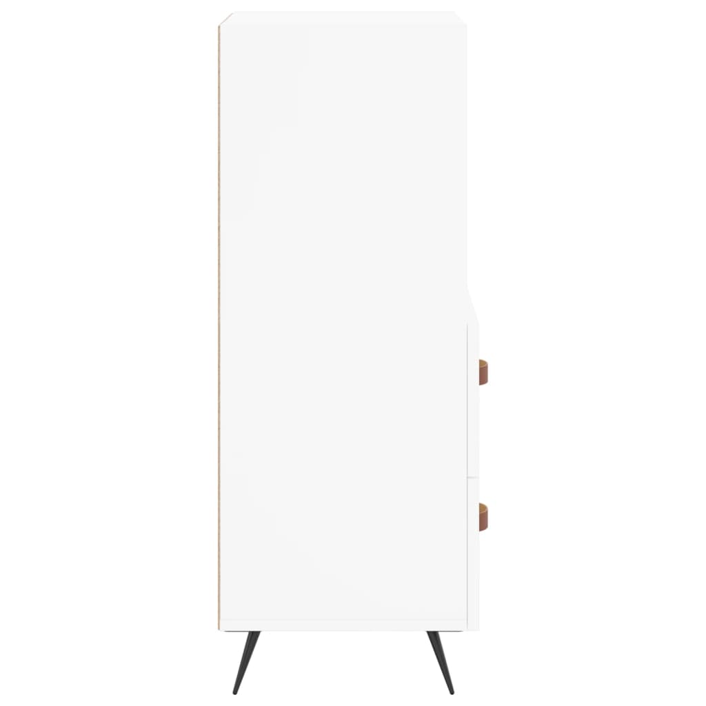 Sideboard, white, 34.5x34x90 cm, composite wood