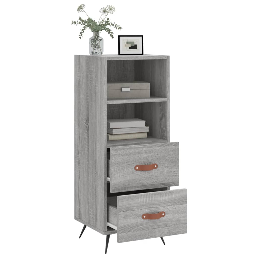 Sideboard, sonoma grey, 34.5x34x90 cm, composite wood