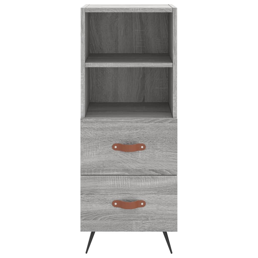 Sideboard, sonoma grey, 34.5x34x90 cm, composite wood