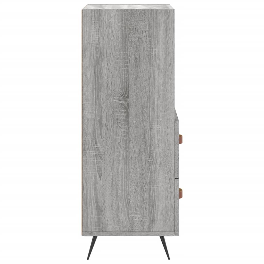 Sideboard, sonoma grey, 34.5x34x90 cm, composite wood