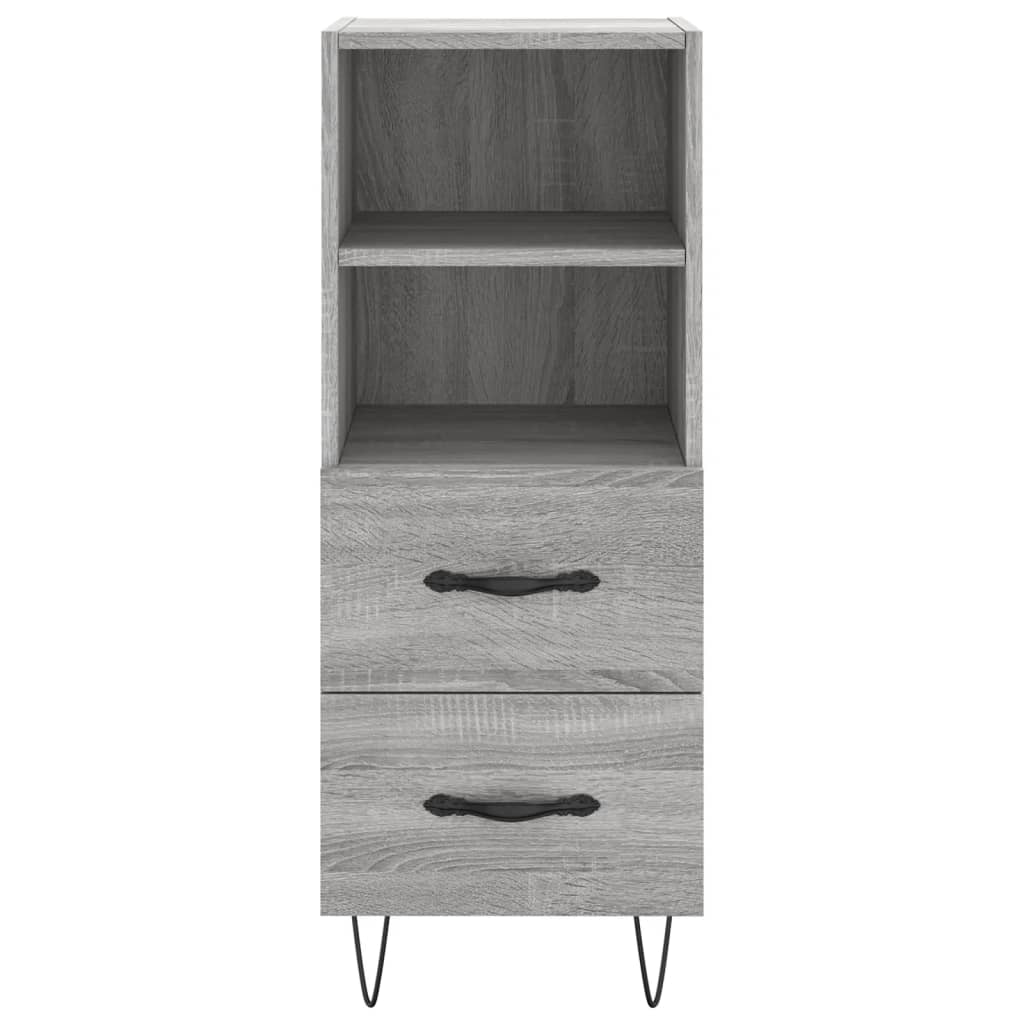 Sideboard, sonoma grey, 34.5x34x90 cm, composite wood