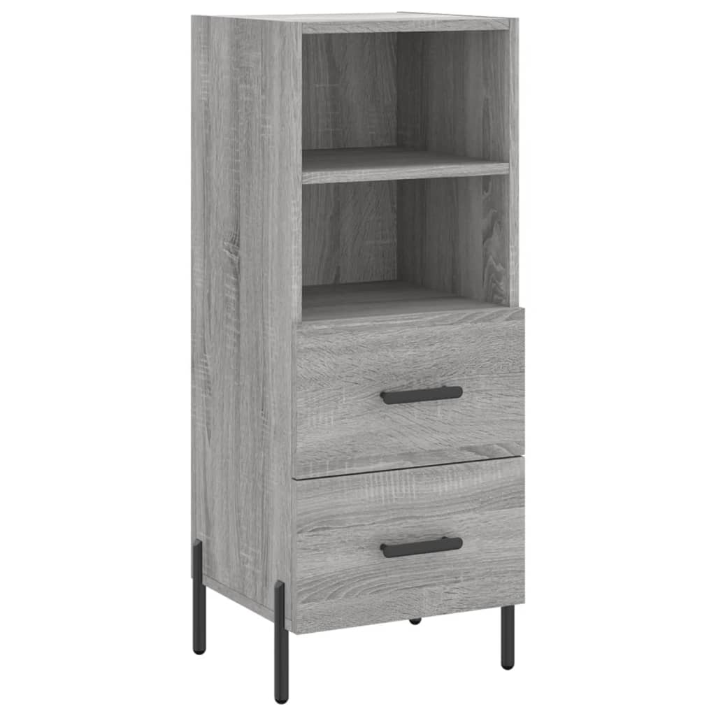 Sideboard, sonoma grey, 34.5x34x90 cm, composite wood