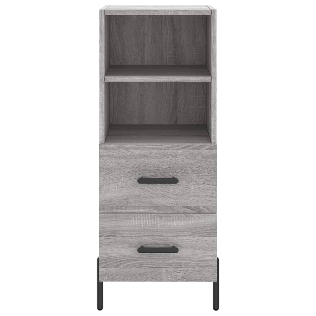 Sideboard, sonoma grey, 34.5x34x90 cm, composite wood