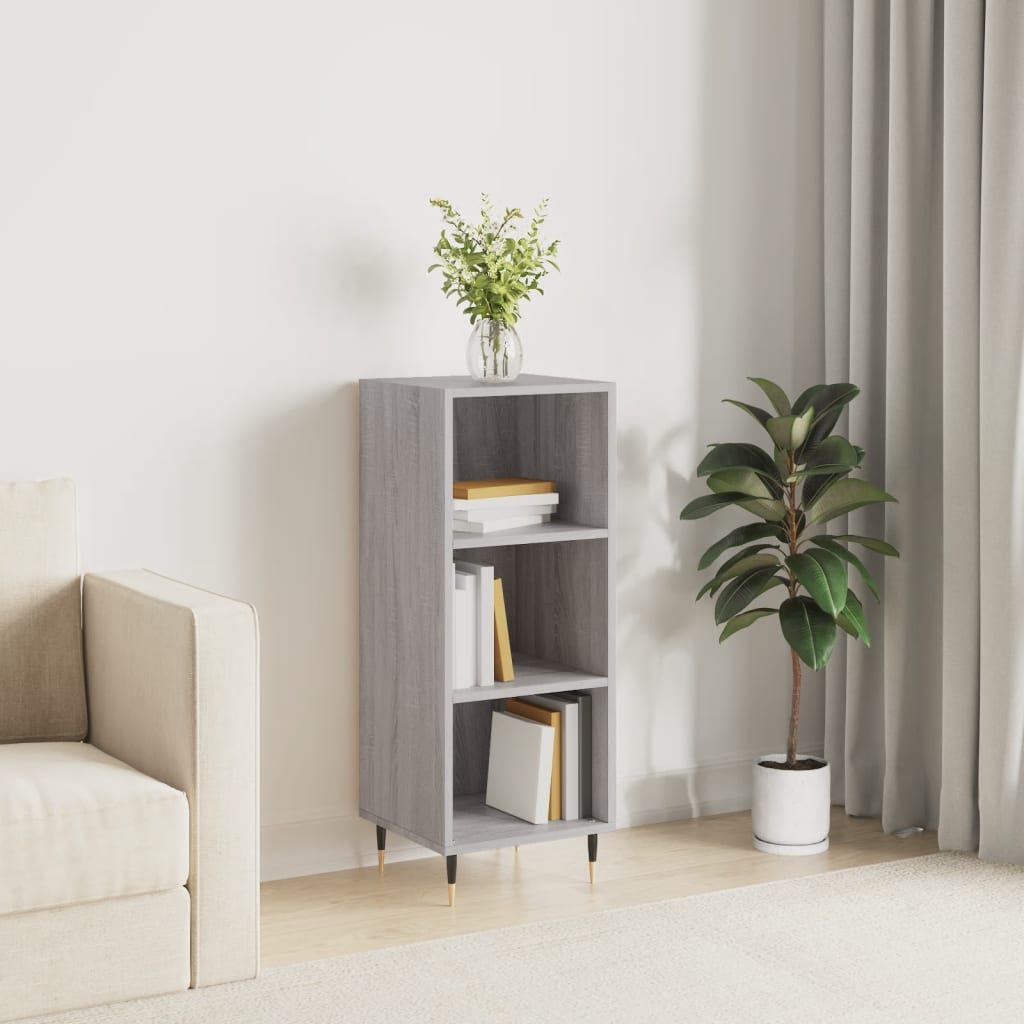 Sideboard, sonoma grey, 34.5x32.5x90 cm, composite wood