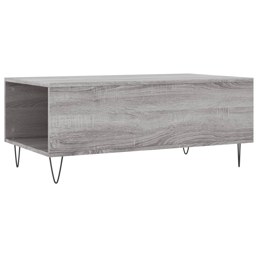 Coffee table, sonoma grey, 90x50x36.5 cm, processed wood