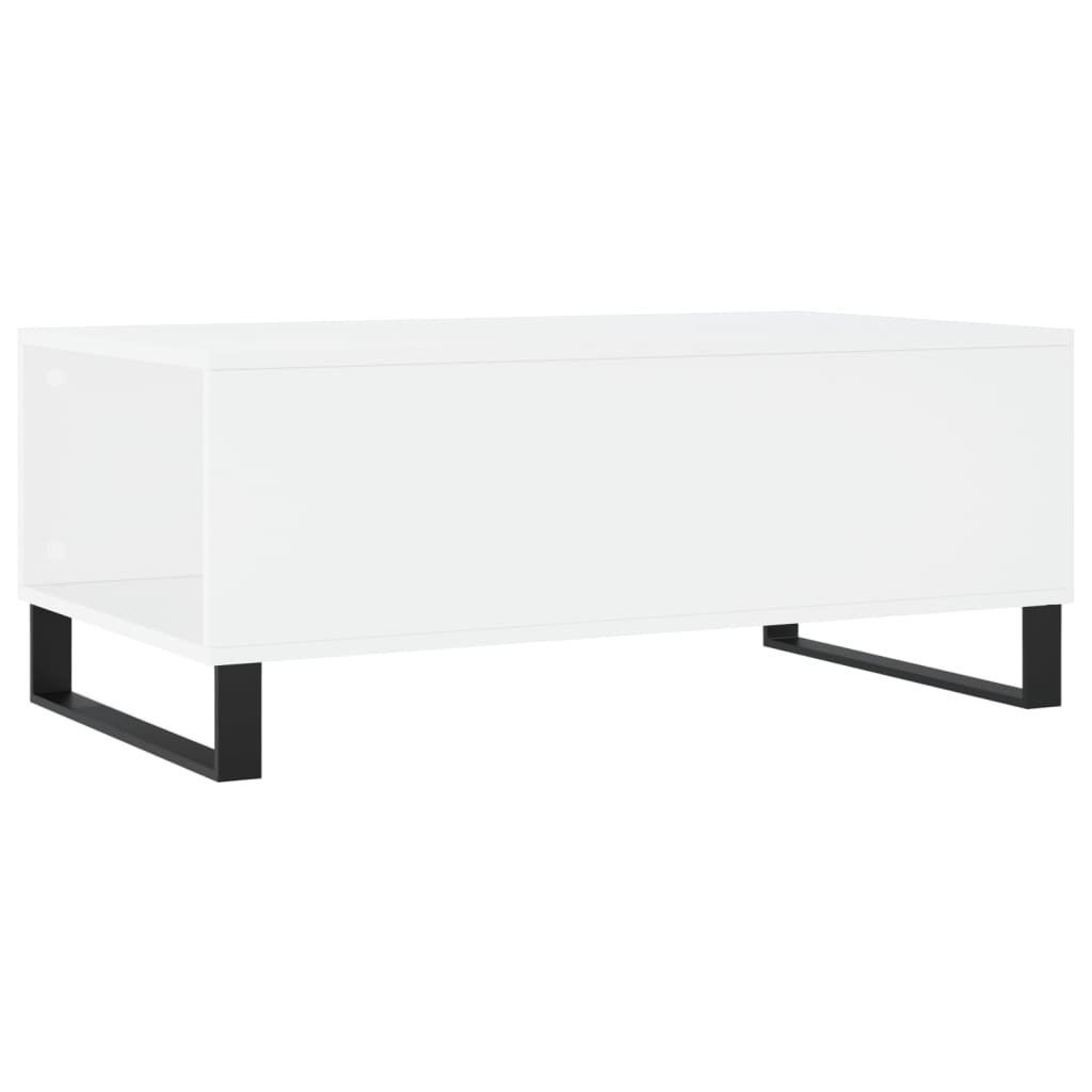 Coffee table, white, 90x50x36.5 cm, processed wood