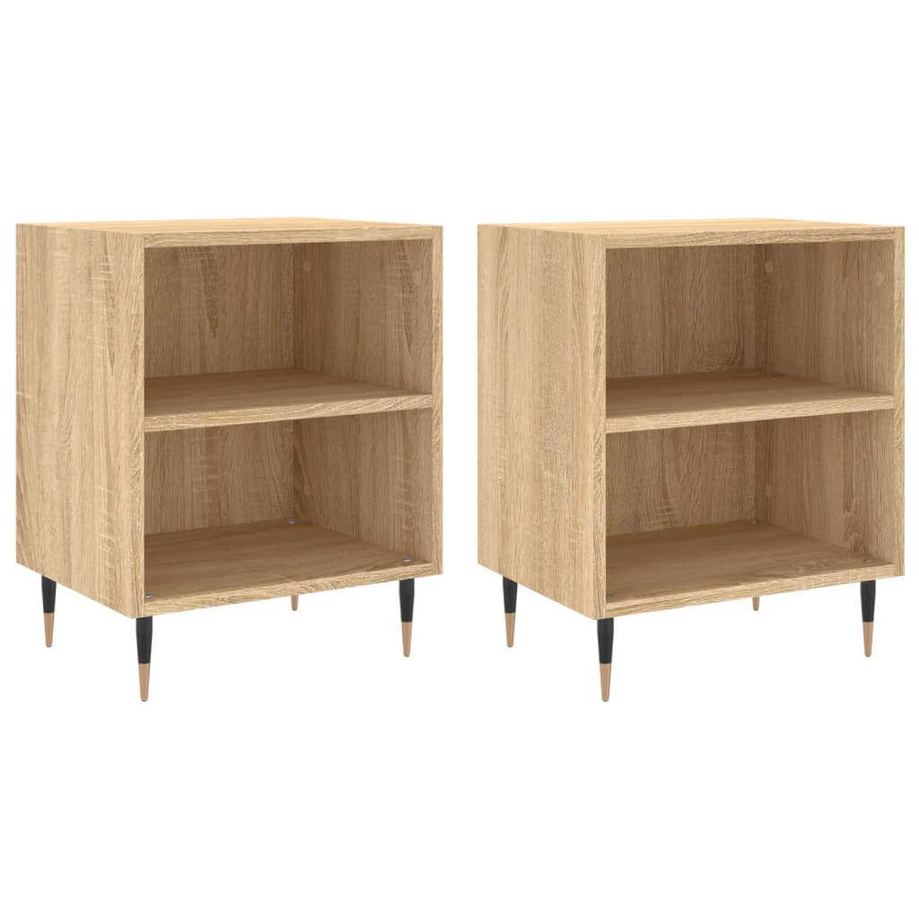 Bedside tables, 2 pcs., sonoma oak, 40x30x50 cm, composite wood