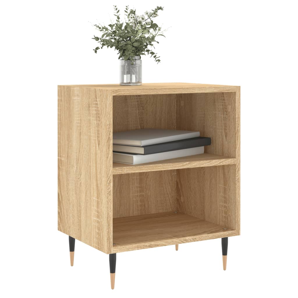 Bedside tables, 2 pcs., sonoma oak, 40x30x50 cm, composite wood