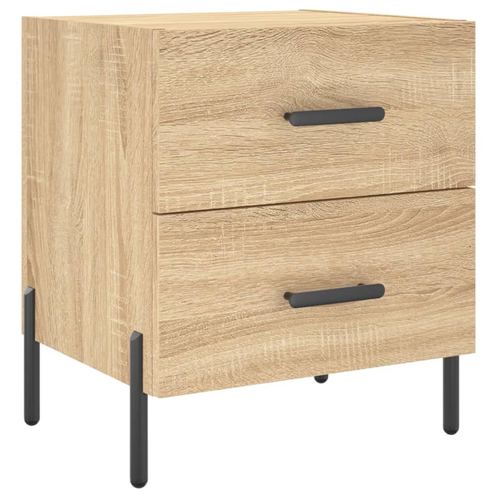 Bedside tables, 2 pcs., sonoma oak, 40x35x47.5 cm, composite wood