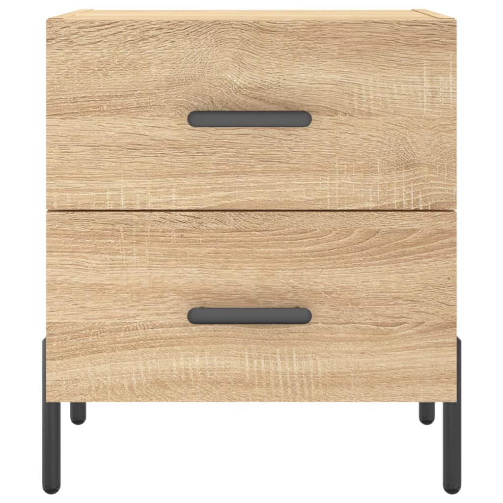 Bedside tables, 2 pcs., sonoma oak, 40x35x47.5 cm, composite wood