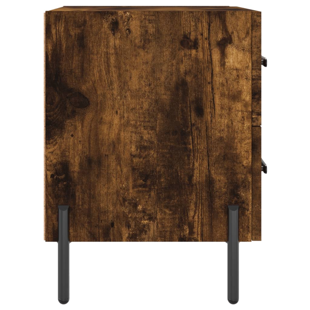 Bedside table, smoky oak, 40x35x47.5 cm, composite wood