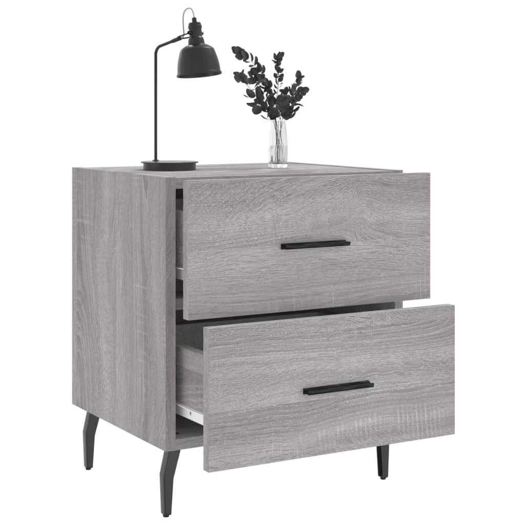 Bedside tables, 2 pcs., sonoma gray, 40x35x47.5 cm, composite wood