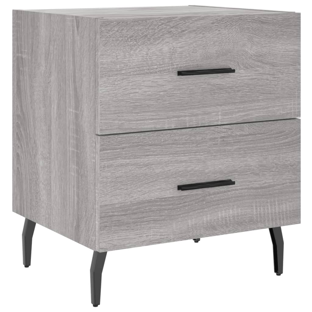 Bedside tables, 2 pcs., sonoma gray, 40x35x47.5 cm, composite wood