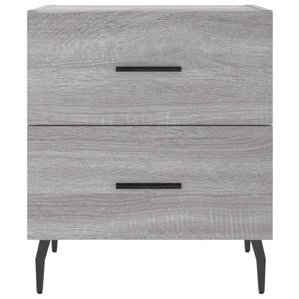 Bedside tables, 2 pcs., sonoma gray, 40x35x47.5 cm, composite wood