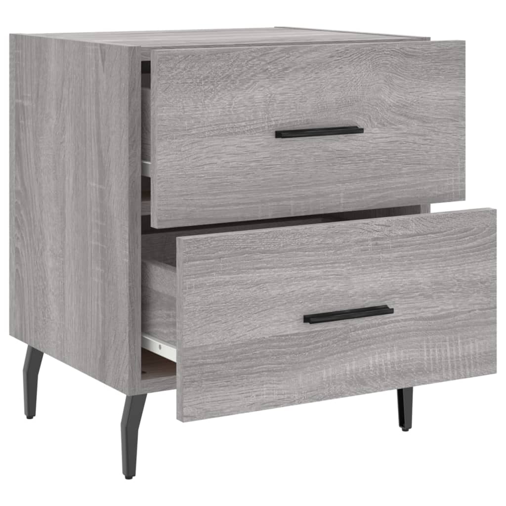 Bedside tables, 2 pcs., sonoma gray, 40x35x47.5 cm, composite wood