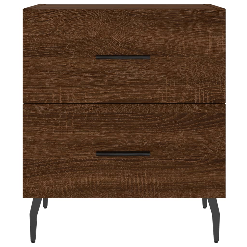 Bedside tables, 2 pcs., brown oak, 40x35x47.5 cm, composite wood